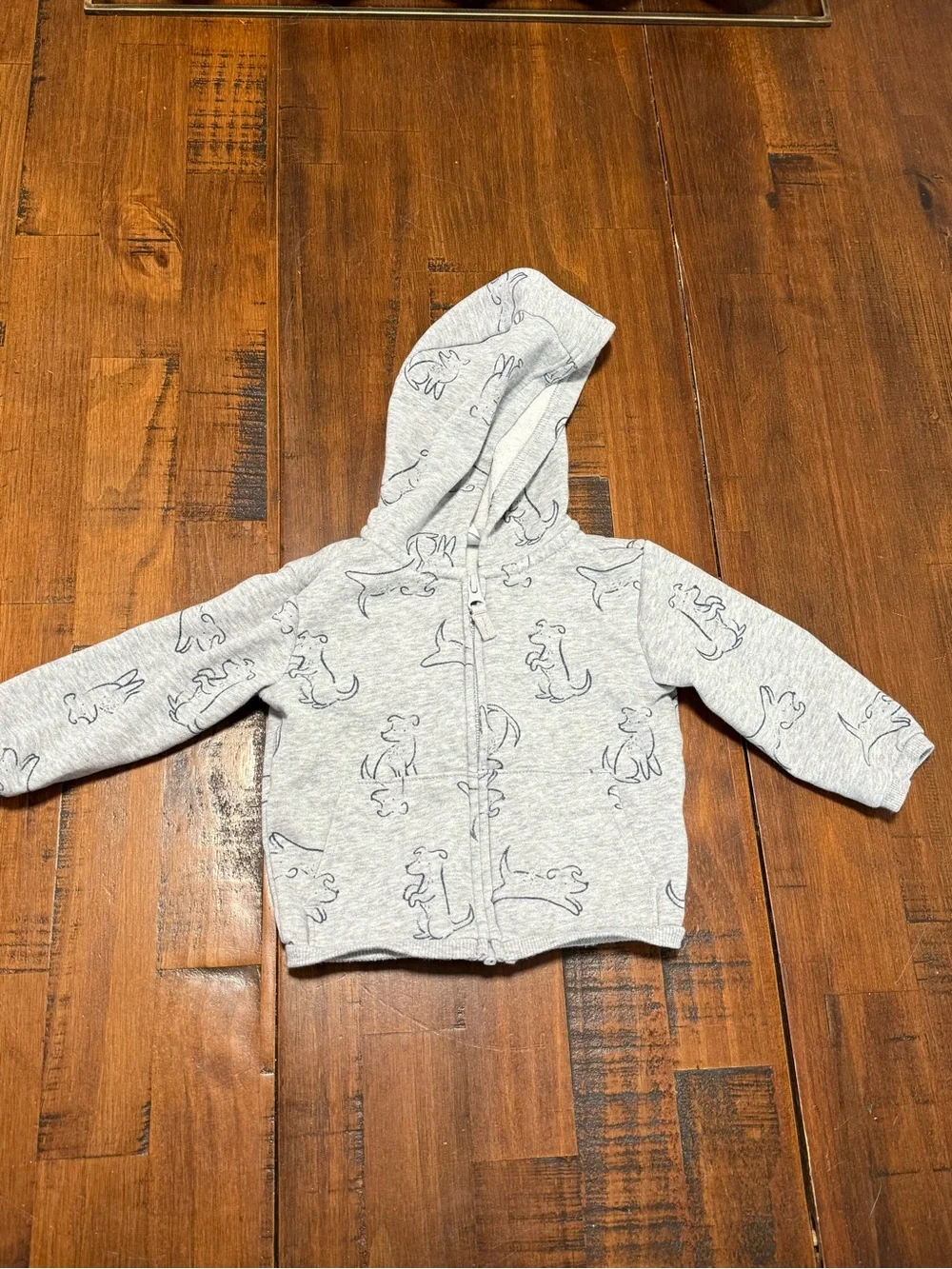 Carter’s Boy Tan Dog Two Piece Set and Gray Dog Sweatshirt Outift Set 12M
